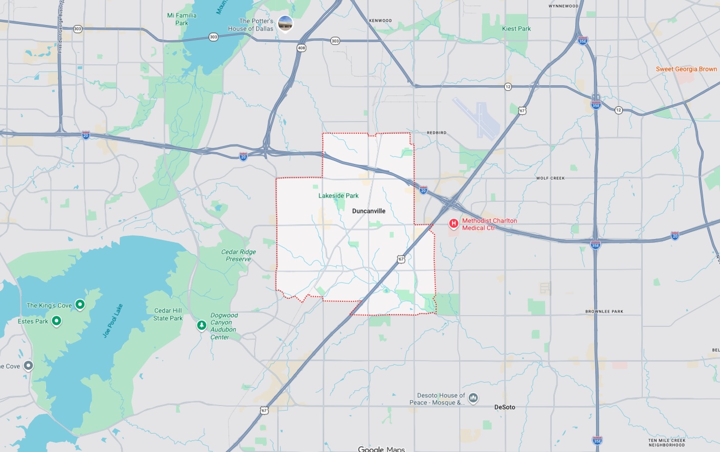 Precision Garage Door Service® of Duncanville map