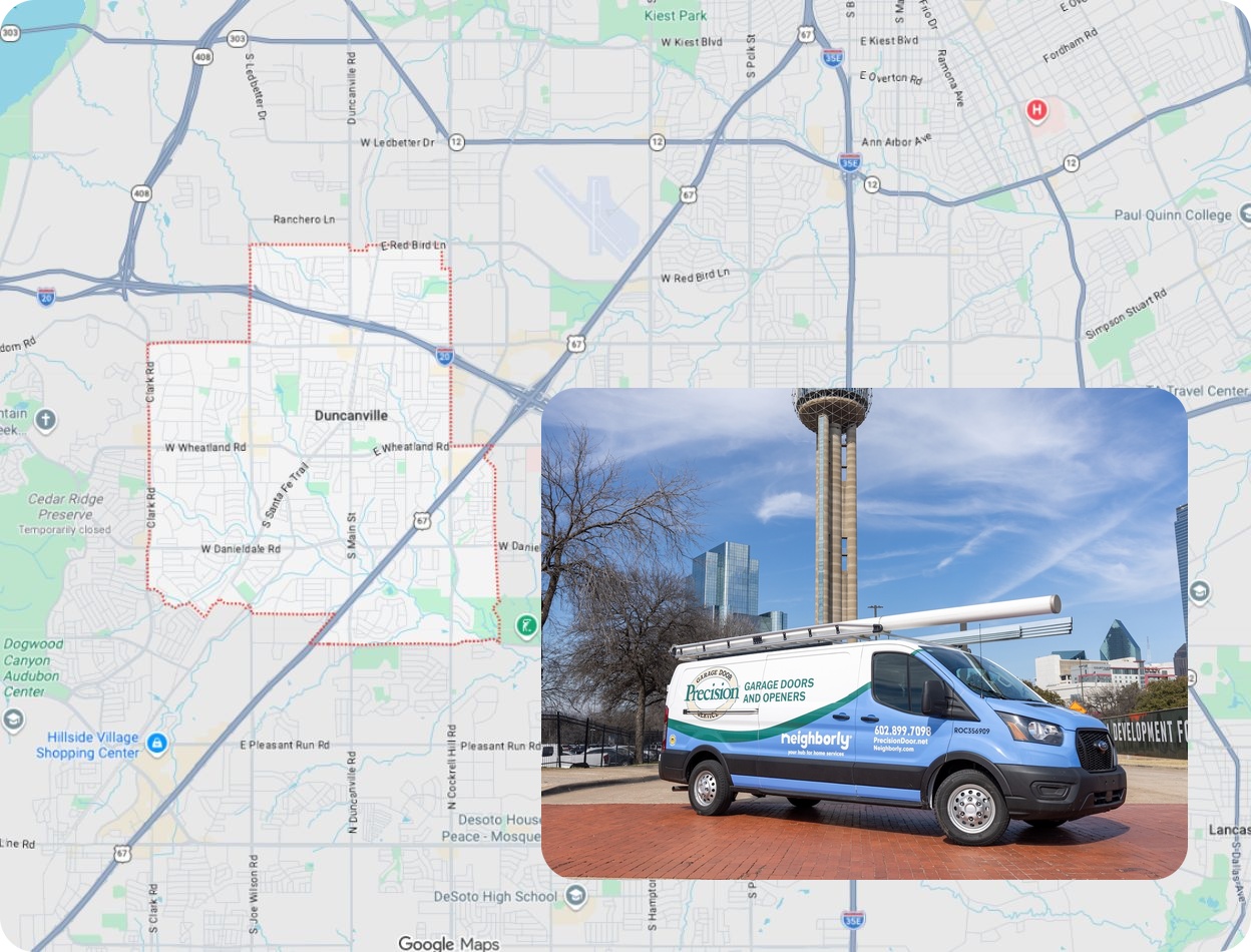 Precision Garage Door Service® of [location] map
