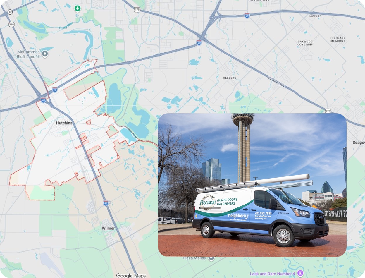 Precision Garage Door Service® of [location] map