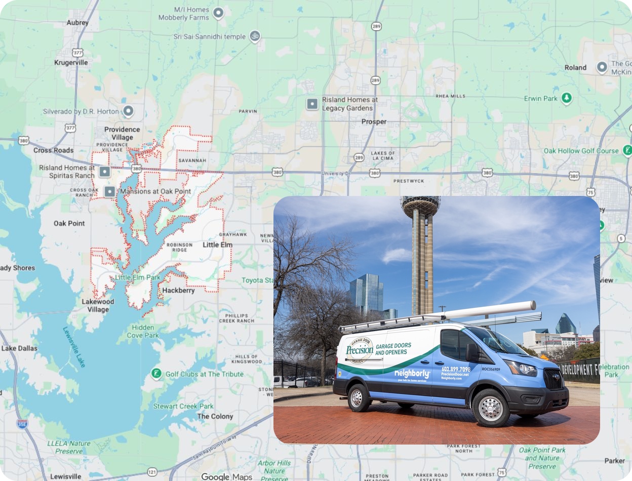 Precision Garage Door Service® of [location] map
