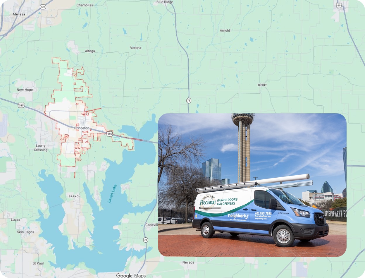Precision Garage Door Service® of [location] map