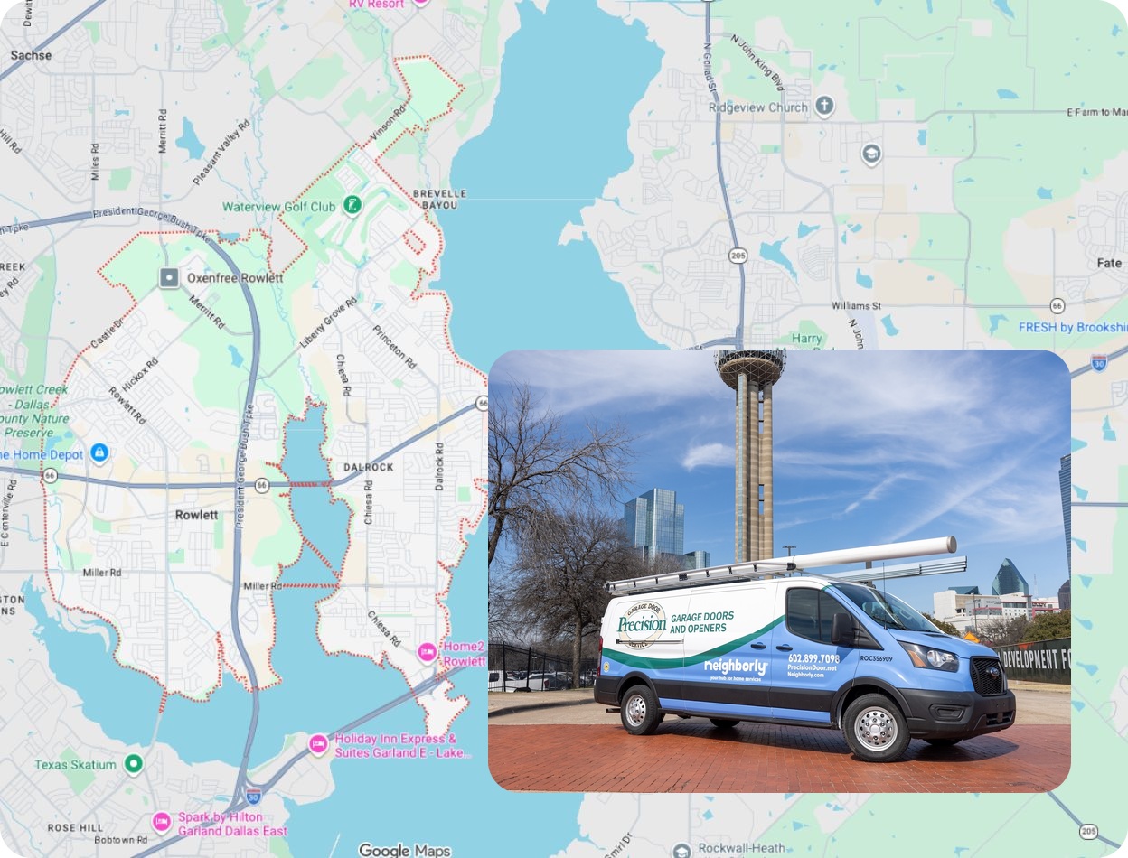 Precision Garage Door Service® of [location] map