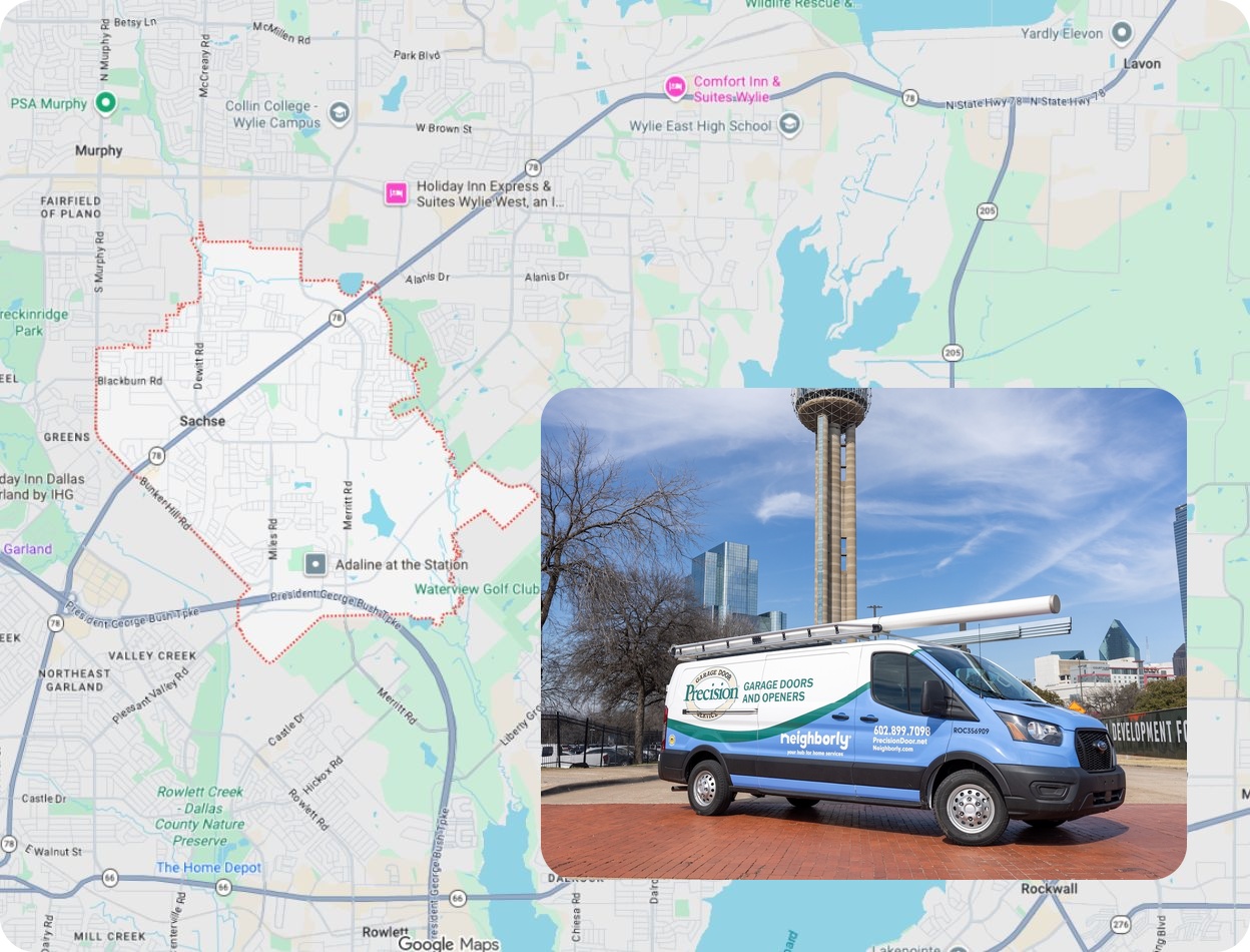 Precision Garage Door Service® of [location] map