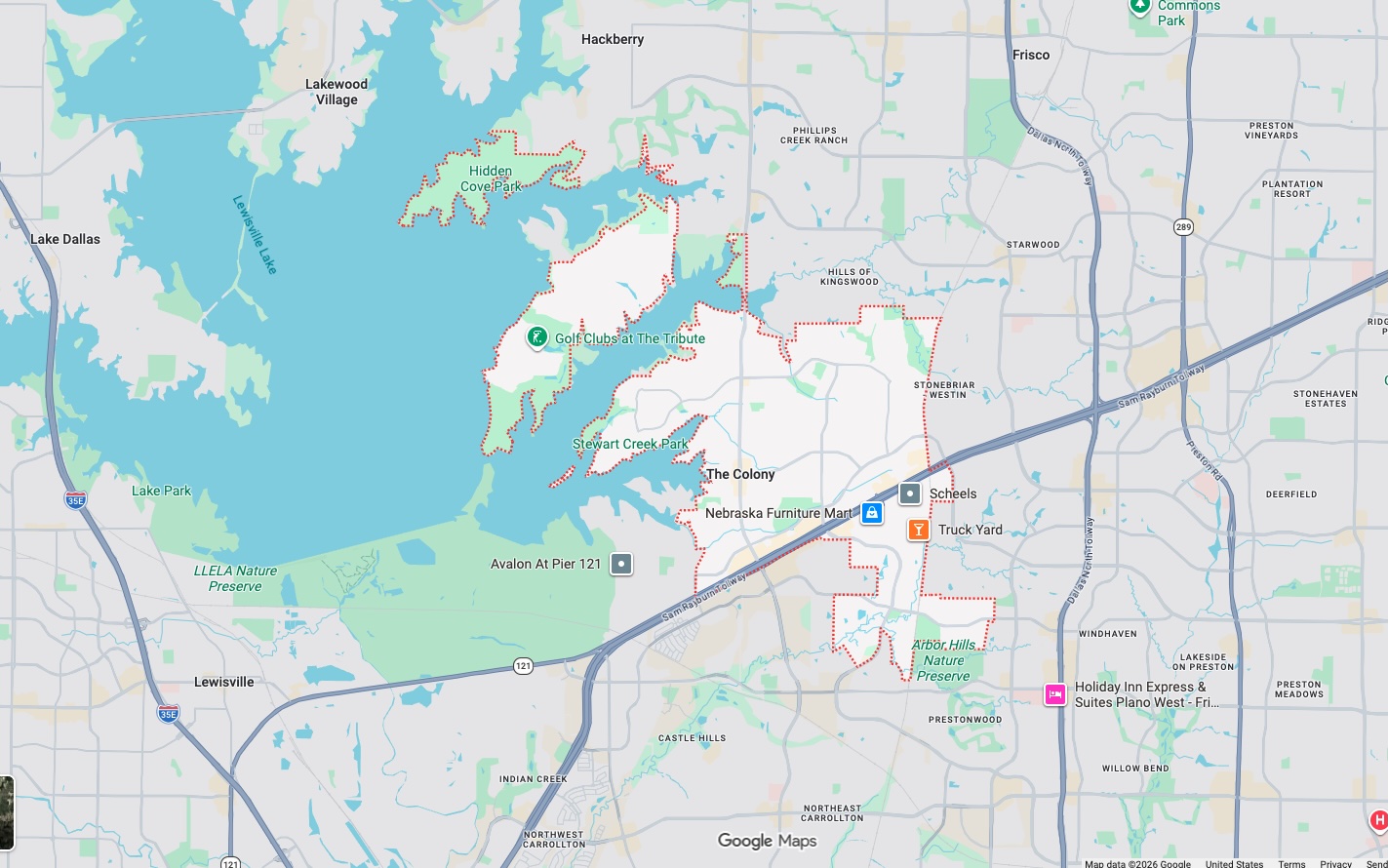 Precision Garage Door Service® of The Colony map