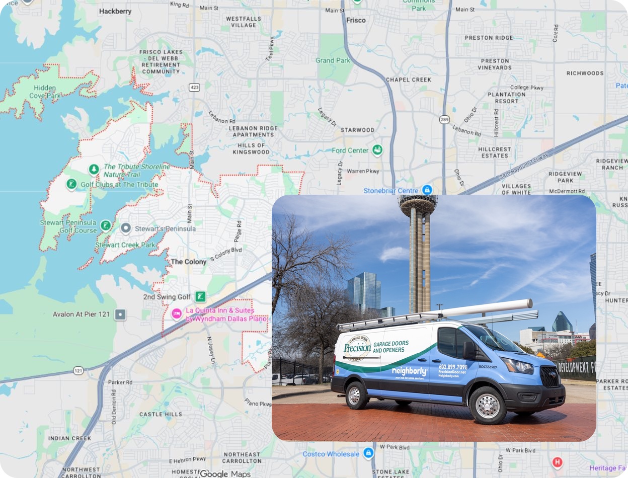 Precision Garage Door Service® of [location] map