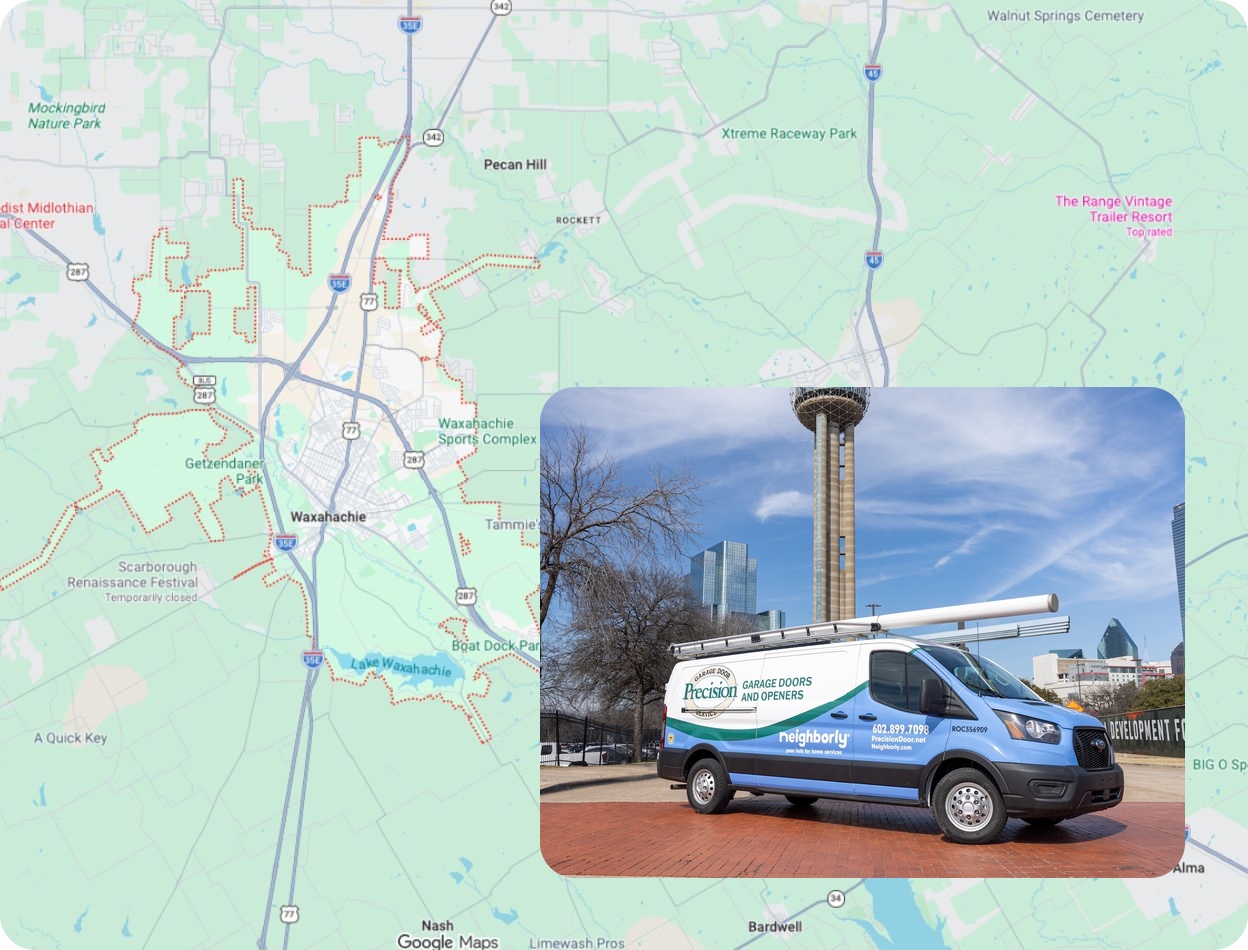 Precision Garage Door Service® of [location] map