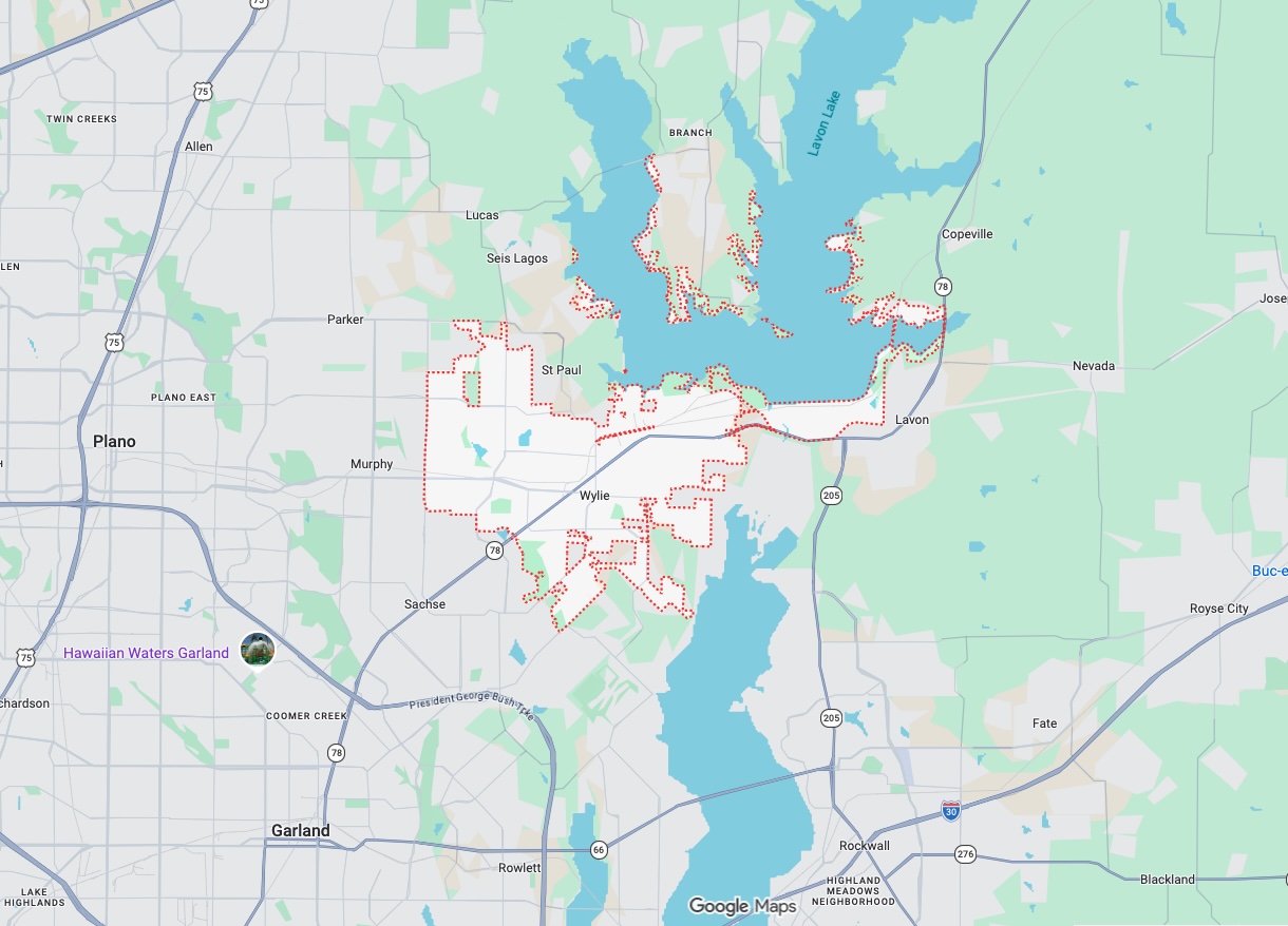 Precision Garage Door Service® of Wylie map
